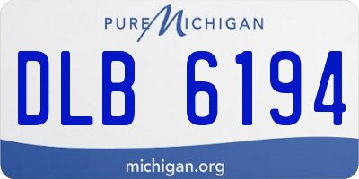 MI license plate DLB6194