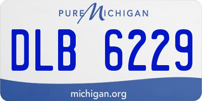 MI license plate DLB6229