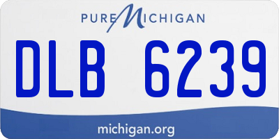 MI license plate DLB6239
