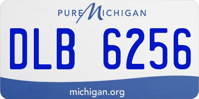 MI license plate DLB6256