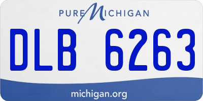 MI license plate DLB6263