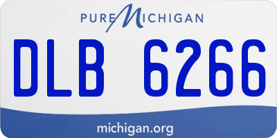 MI license plate DLB6266