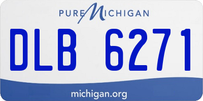 MI license plate DLB6271
