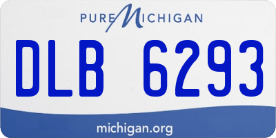 MI license plate DLB6293