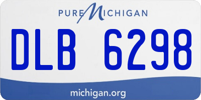 MI license plate DLB6298