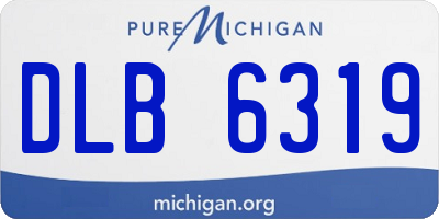 MI license plate DLB6319