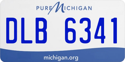 MI license plate DLB6341