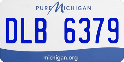 MI license plate DLB6379