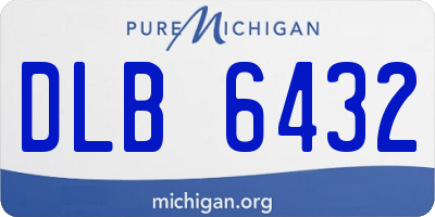MI license plate DLB6432