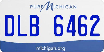 MI license plate DLB6462