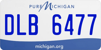 MI license plate DLB6477