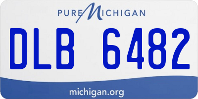 MI license plate DLB6482