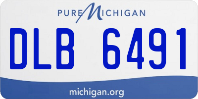 MI license plate DLB6491
