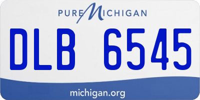 MI license plate DLB6545