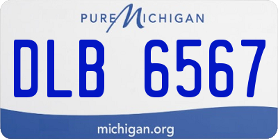 MI license plate DLB6567
