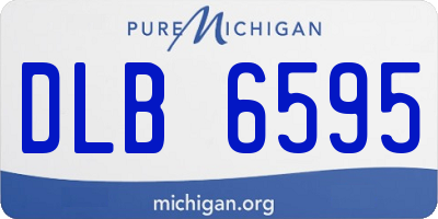MI license plate DLB6595