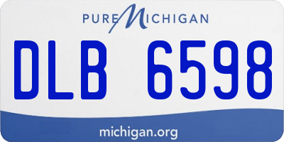 MI license plate DLB6598