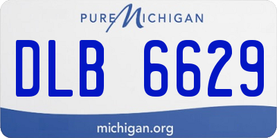 MI license plate DLB6629
