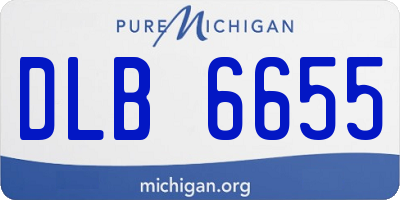 MI license plate DLB6655