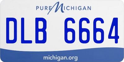 MI license plate DLB6664