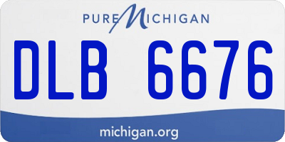 MI license plate DLB6676