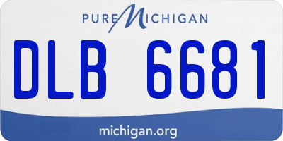 MI license plate DLB6681