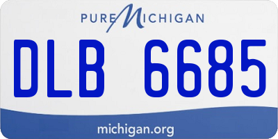 MI license plate DLB6685