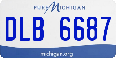 MI license plate DLB6687