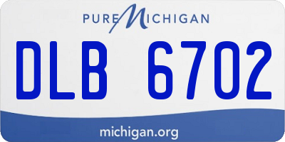 MI license plate DLB6702