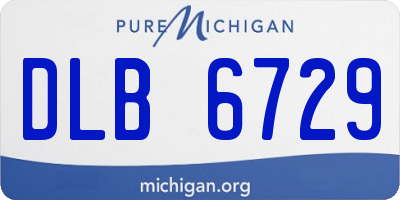 MI license plate DLB6729