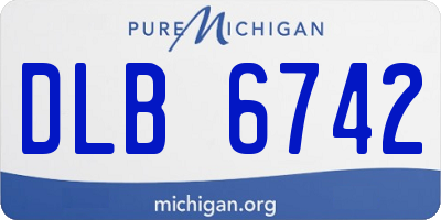 MI license plate DLB6742