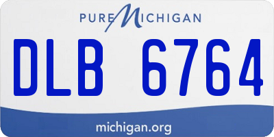 MI license plate DLB6764
