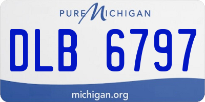 MI license plate DLB6797