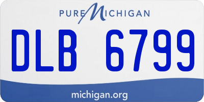 MI license plate DLB6799