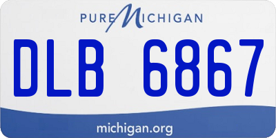 MI license plate DLB6867