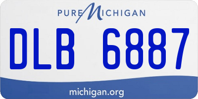 MI license plate DLB6887