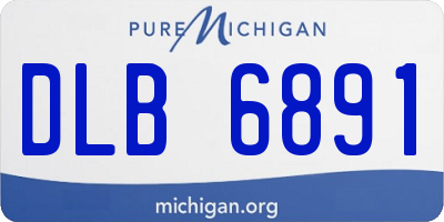 MI license plate DLB6891