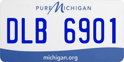 MI license plate DLB6901