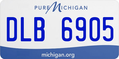 MI license plate DLB6905