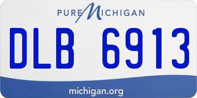 MI license plate DLB6913