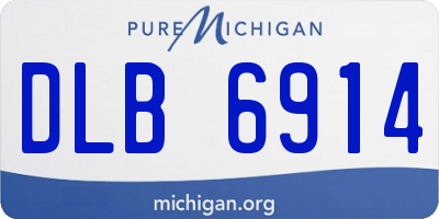 MI license plate DLB6914
