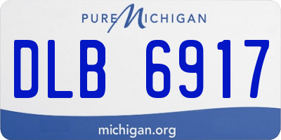 MI license plate DLB6917