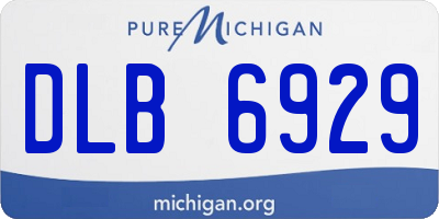 MI license plate DLB6929