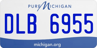 MI license plate DLB6955