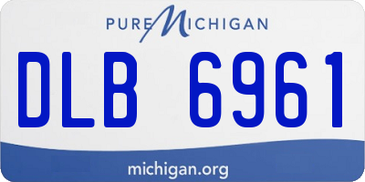 MI license plate DLB6961