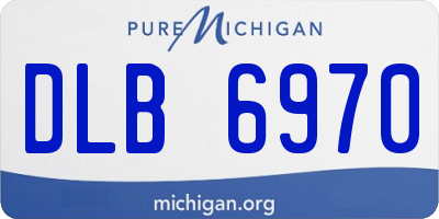 MI license plate DLB6970
