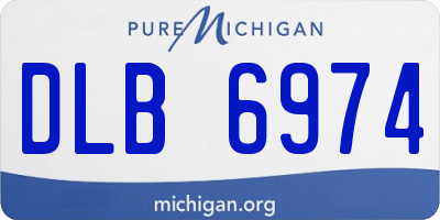 MI license plate DLB6974