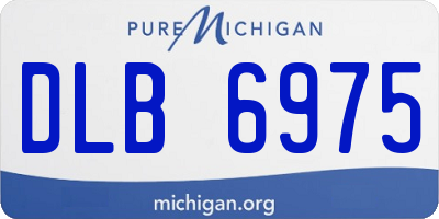 MI license plate DLB6975