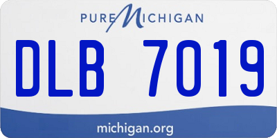 MI license plate DLB7019