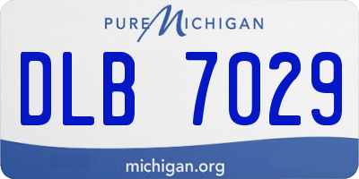 MI license plate DLB7029